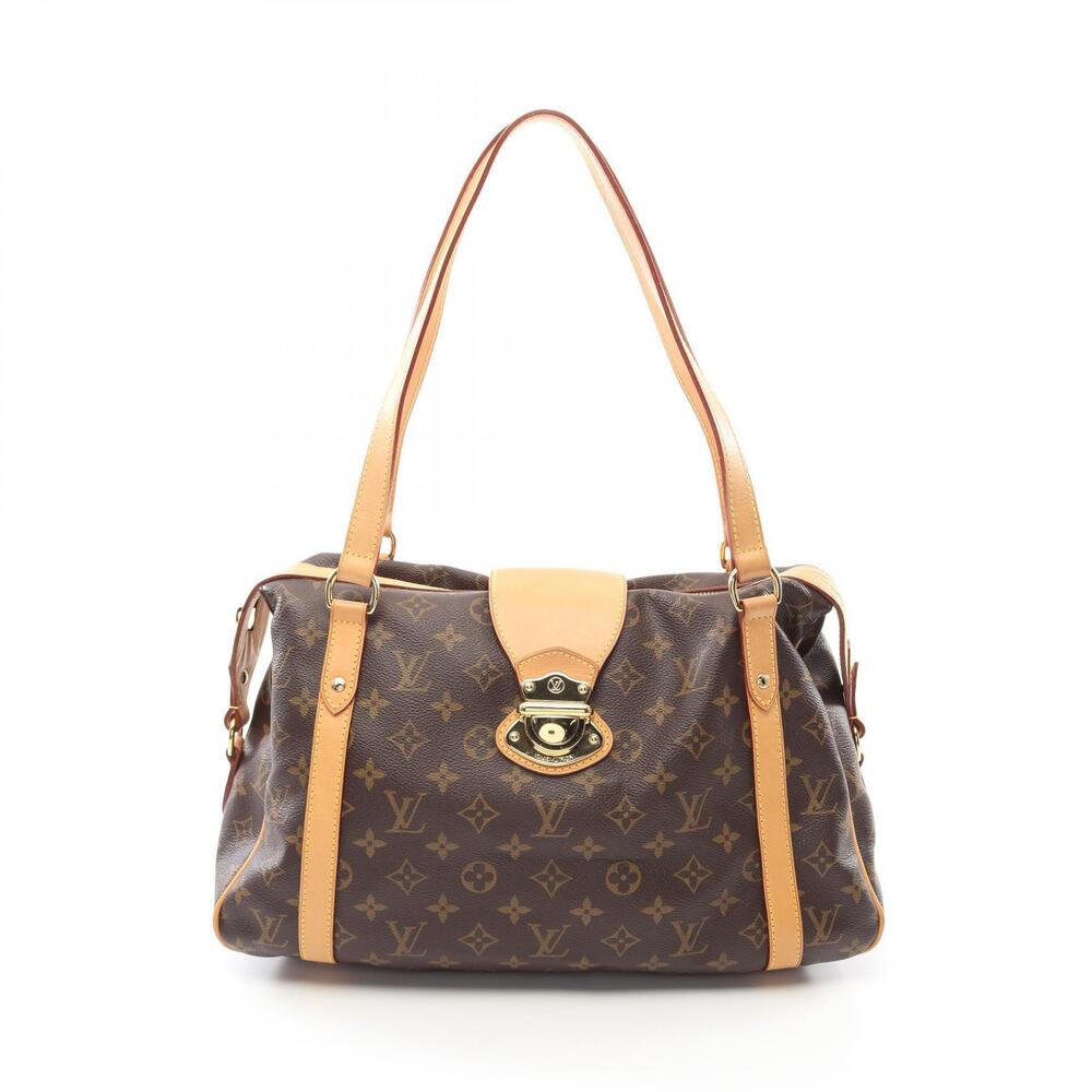 Louis Vuitton Stresa Shoulder Bag Canvas Leather Monogram Brown